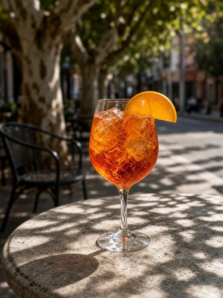 Aperol Spritz on the Justgrapes terrace